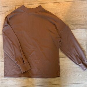Brown Long Sleeve crew neck